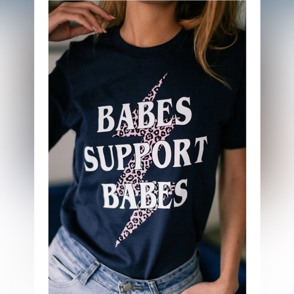 Babes Support Babes Graphic Tee - Picture 2 of 5